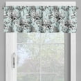 thumbnail image 4 of Ambesonne Shabby Flora Valance & Curtain, Pond Water Flowers, 55"x45", Pale Blue White Black, 4 of 6