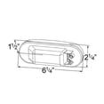 thumbnail image 3 of Grote Industries Tail Light Assembly 52892 Red Lens; White Backing; Incandescent Bulb; Clear; Single, 3 of 3
