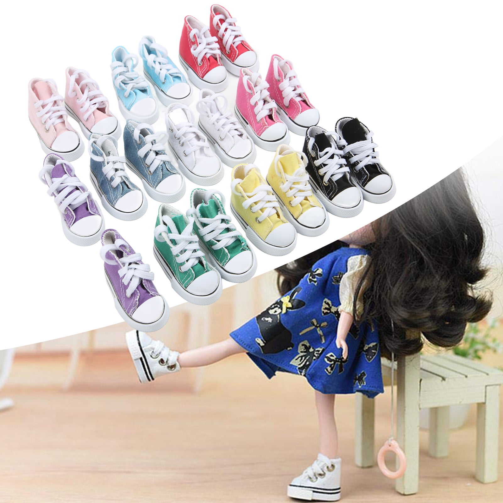 Doll Plimsolls, 10 Pairs Anti Slip Lining Widely Used 1/3 Doll