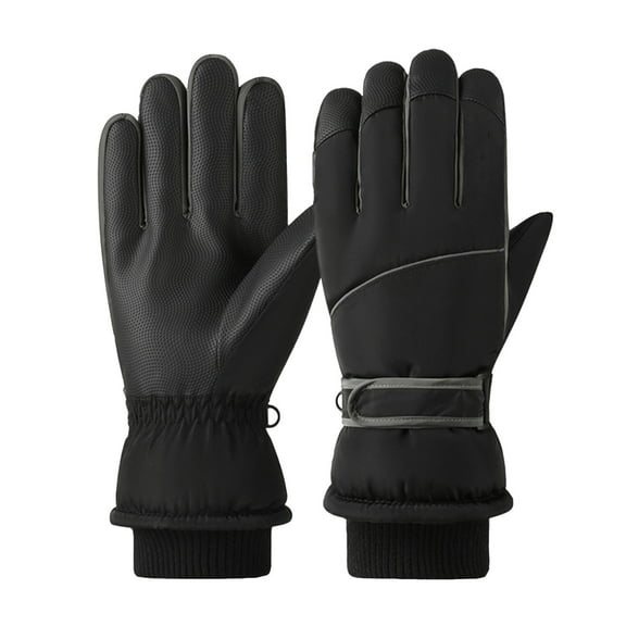 Oggfader Men's Winter Ski & Cycling Gloves - Touchscreen, Windproof, Warm, Non-Slip, Fleece Lined with Reflective Strip