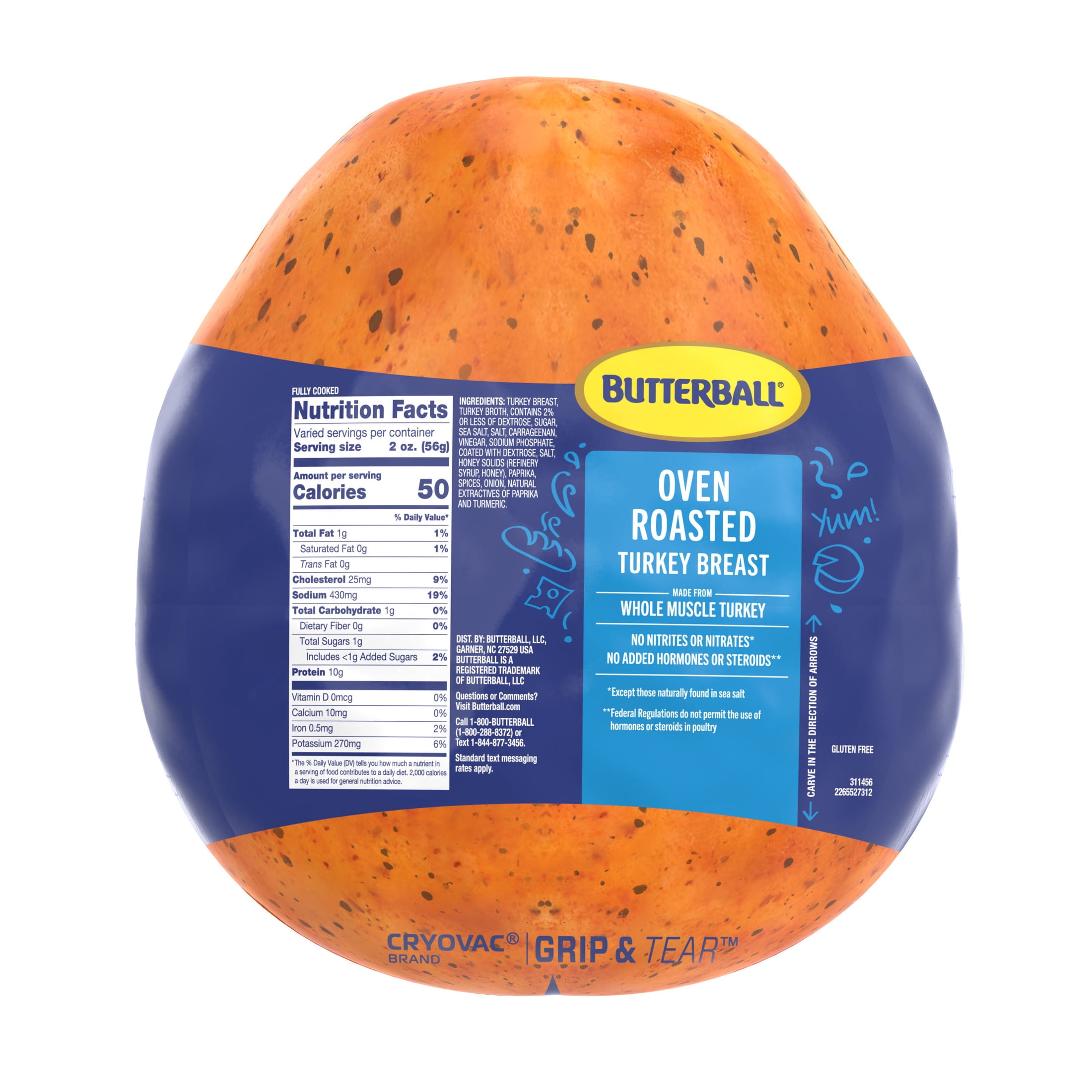 Butterball Deli-Sliced Oven Roasted Turkey Breast Lunch Meat