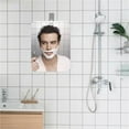 thumbnail image 6 of Naxoaeo Shower Mirror Fogless for Shaving,Larger Mirror for Wall Hanging,Frameless Portable Camping Travel Mirrors,Unbreakable Handheld Locker,Makeup Plastic,Shave Mirror,Bathroom, 6 of 8