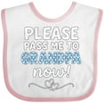 thumbnail image 3 of Inktastic Please Pass Me to Grandpa Now Cute Baby Boys or Girls Baby Bib, 3 of 4