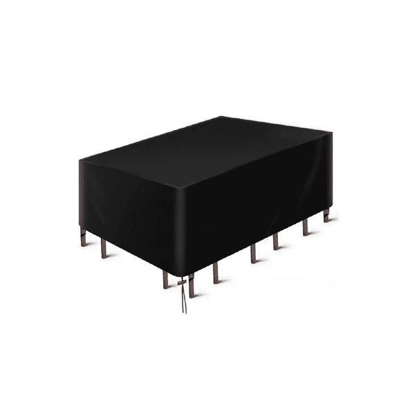 Más Vendido Cubierta Mesa Jardín Funda Para Muebles Exterior negro