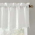 thumbnail image 5 of No. 918 Mariela Floral Trim Semi-Sheer Rod Pocket Kitchen Valance, 58" x 14" in White, 5 of 6