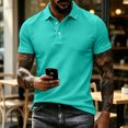 thumbnail image 7 of Trgacdwlo Men's Polo Shirts Collared Button Shirts for Men Short Sleeve Quick Dry Summer Sun Protection Mens Golf Polo Shirts Green M, 7 of 7