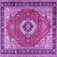 thumbnail image 1 of Ahgly Company Indoor Square Persian Purple Traditional Area Rugs, 3' Square, 1 of 4