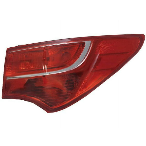Right Outer Tail Light Assembly - Compatible with 2013 - 2016 Hyundai Santa Fe Sport Sport Utility 2014 2015