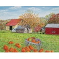 thumbnail image 2 of Redding, James 14x12 Black Ornate Wood Framed with Double Matting Museum Art Print Titled - Autumns Colors, 2 of 4