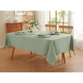 thumbnail image 2 of SASTYBALE Sqare Tablecloth - Linen Textured Table Cloth Water Resistant Wrinkle Free Washable Fabric Table Cover for Spring Summer Kitchen Dining Tabletop Decoration, 52 x 52 Inch, Sage Green, 2 of 9