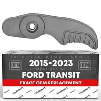 TRUBUILT1 AUTOMOTIVE Interior Door Handle, Tailgate Back Door Left Driver Side - Compatible with 2015-2023 Ford Transit - Textured Black, Plastic - OEM CK4Z-9946318-A BK2Z-6126680-A