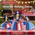 thumbnail image 7 of 23 Inch 4Th of July Lawn Goose Outfit Set, 4Th of July Porch Goose Outfit, Patriotic Lawn Ornament Outfit, Star Print Detailing, 3 Piece 4Th of July Accessory Kit with Felt Hat,, 7 of 7
