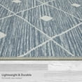 thumbnail image 4 of Washable Skid-Resistant Runner Rug Geometric Blue/Grey 24" x 60", 4 of 9