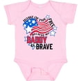 thumbnail image 3 of Inktastic Home of the Free Because My Daddy is Brave Boys or Girls Baby Bodysuit, 3 of 5