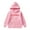 Pink, variant on Girls Casual Hooded Sweatshirt with Front Pocket Decorative Pullover for Kids