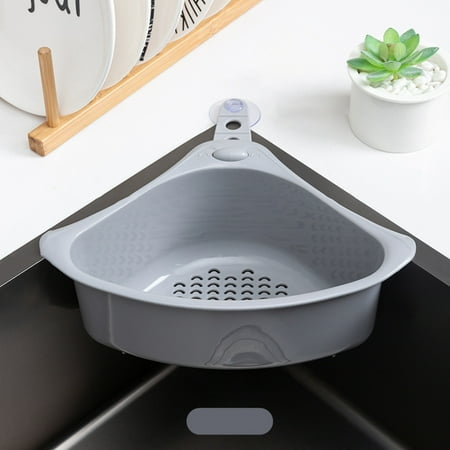 

Banghong Strainers And Colanders Kitchen Sink Drain Basket Multi-Functional Hanging Filtering Draining Rack Multi-Functional Punch-Free Pool Filter Basket