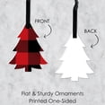 thumbnail image 6 of Big Dot of Happiness Holiday Plaid Trees - Buffalo Plaid Christmas Party Decorations - Christmas Tree Ornaments - Set of 12, 6 of 8