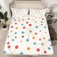 thumbnail image 2 of jejeloiu Colorful Circle Pattern Queen Sheet Sets,Abstract Geometric Circular Bed Set For Girls Boys 4 Pieces, 2 of 7