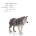thumbnail image 3 of Simulation Wolf Action Figures Lifelike Wolf Cub Wild Animals Model Ornaments For Collection Kids Gifts, 3 of 7