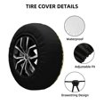 thumbnail image 2 of Fotbe Avocado Funda de Llanta de Repuesto con Estampado, Engrosada, Ajuste Universal para Jeep, Remolque, RV, SUV, Camión-14 inch, 2 of 6