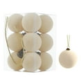 thumbnail image 3 of Flocked Velvet Christmas Ball Ornaments Set Plastic Hanging Balls for Holiday Tree Decorations Xmas Party Home Festive Decor, 3 of 7