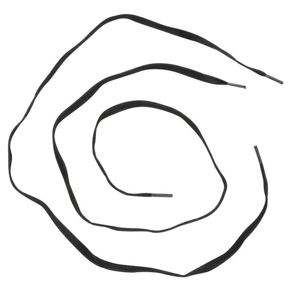 Work Boot Shoe Laces Men Flat Waxed Shoelaces Elastic Laces Casual Shoes Cotton Women's Man Child Black 120x0.7cm