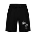 thumbnail image 4 of Danhjin Men's Linen Shorts Casual Lightweight Casual Elastic Waist Drawstring Summer Beach Workout Gym Yoga Shorts for Men, 4 of 6