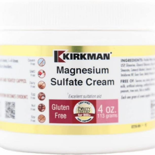 Kirkman Magnesium Sulfate Cream 4 oz Cream