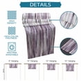 thumbnail image 6 of Purple Vintage Table Runner - 60 Inch Long Striped Painting Retro Abstract Art Cotton and Linen Blended Dress Scarves Farmhouse Table Runner for Kitchen Dining, Coffee Table, 13" x 60", 6 of 8