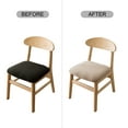 thumbnail image 7 of Genina Seat Covers for Dining Room Chair Seat Slipcovers Kitchen Chair Covers(Set of 4,Khaki), 7 of 7