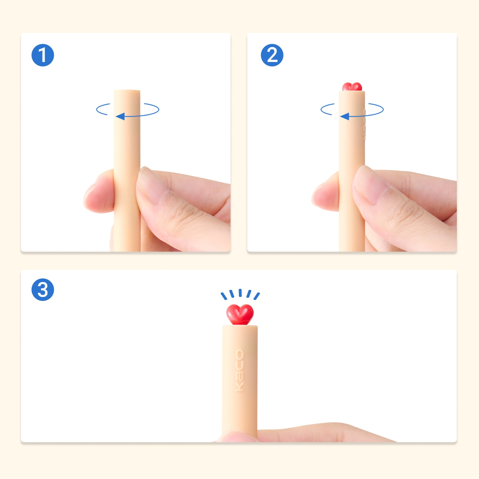 Kaco FIRST Gel Pens Cute Stationery Black Ink 4 Pieces Wonderland