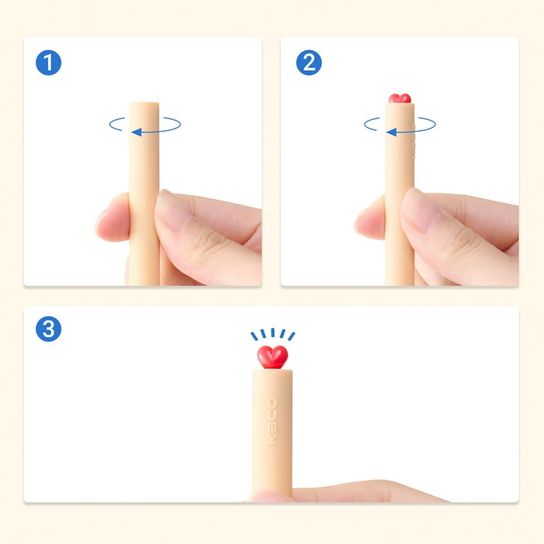 Kaco FIRST Gel Pens Cute Stationery Black Ink 4 Pieces Wonderland