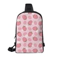 thumbnail image 2 of Rocae Strawberries for Lightweight Chest Bag Dual Pocket, Waterproof Crossbody Sling Bag for Men and Women, 2 of 8