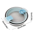 thumbnail image 3 of Basdi Flour Sifter, All-In-One Flour Sifting Set - Dough Bowl with Egg Separator and Sieve | Efficient Baking, Easy Clean, Ideal for Home Cooks and Baking Enthusiasts, Egg Separator Set, Blue, 3 of 4