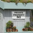 thumbnail image 7 of Metal Sign Private Property No Trespassing Tin Sign Warning Metal Sign Vintage Sign Wall Decor for Home Farm Bar Coffee Shop Club Decoration 8x12 Inch, 7 of 7
