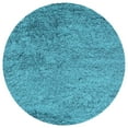 thumbnail image 2 of Elegant and Plush Hand-Woven Solid Shag Indoor High Traffic Round Area Rug by Blue Nile Mills - 6.5' Round, Cyan, 2 of 4