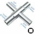 thumbnail image 2 of LYFJXX 4-way Sillcock Key Steel for Hose Bib Spigot Valve, 2 of 6