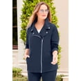 thumbnail image 2 of Catherines Women's Plus Size Suprema Studio Moto Jacket, 2 of 3