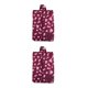 thumbnail image 3 of Toystoory Práctica bolsa de almacenamiento de zapatos de viaje portátil de nailon impermeable multipatrón con cremallera Flores de Borgoña 2piezas Toystoory CBP008625, 3 of 5