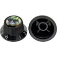 thumbnail image 4 of Black Electric Guitar Custom Control Speed Dial Knobs Black Strat Metric, 4 of 12