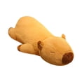 thumbnail image 4 of Muñeco de capibara de peluche, juguete de peluche de animal, cojín para dormir de capibara, adorno para habitación para dormir, oficina, hogar, niños, 4 of 7