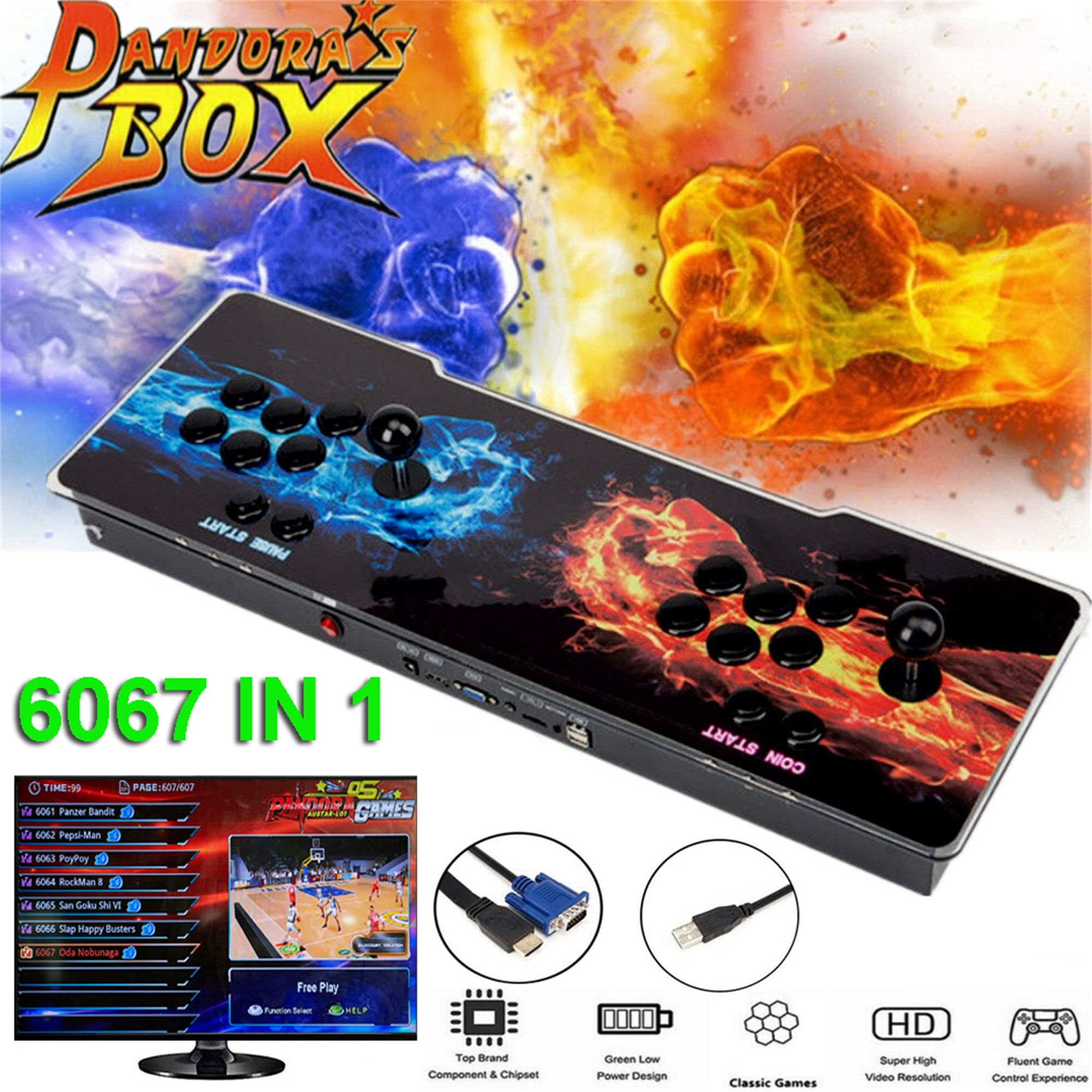 Buy 6067 Games in 1 Arcade Game Console Support 3D Games, 1280x720