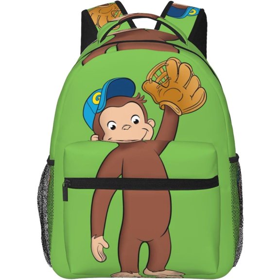 Curious George Backpack Laptop Backpack For Women 3d Printing Large Capacity Casual Daypack