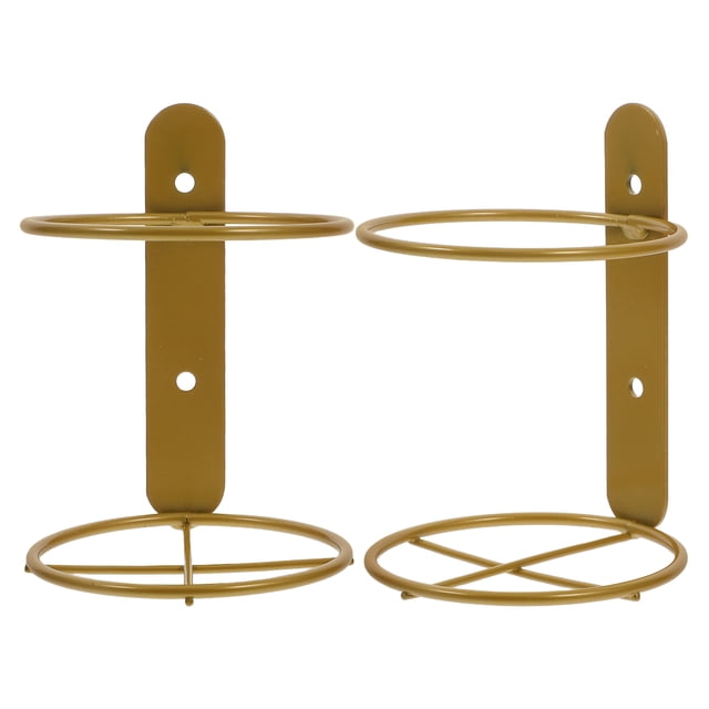 Shisuyan 2 Pcs Iron Wine Racks Wall Mounted Wine Bottle Display Holder Metal Hanging Wine Rack Organizer For Kitchen Bar Dining Room