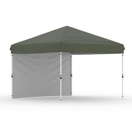 Kselythan 10x10Ft Pop Up Canopy Tent Instant Portable Shelter With 1Pcs Sidewalls 4 Sandbags Easy Outdoor Sun Shade Beach Tent For Events Parties Camping Patio Outdoor Activities