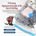 thumbnail image 4 of Spacesaver Premium Vacuum Storage Bags. 80% More Storage, Hand-pump For Travel, Vacuum Sealer Bag With Double-zip Seal And Triple Seal Turbo-valve For, 4 of 5