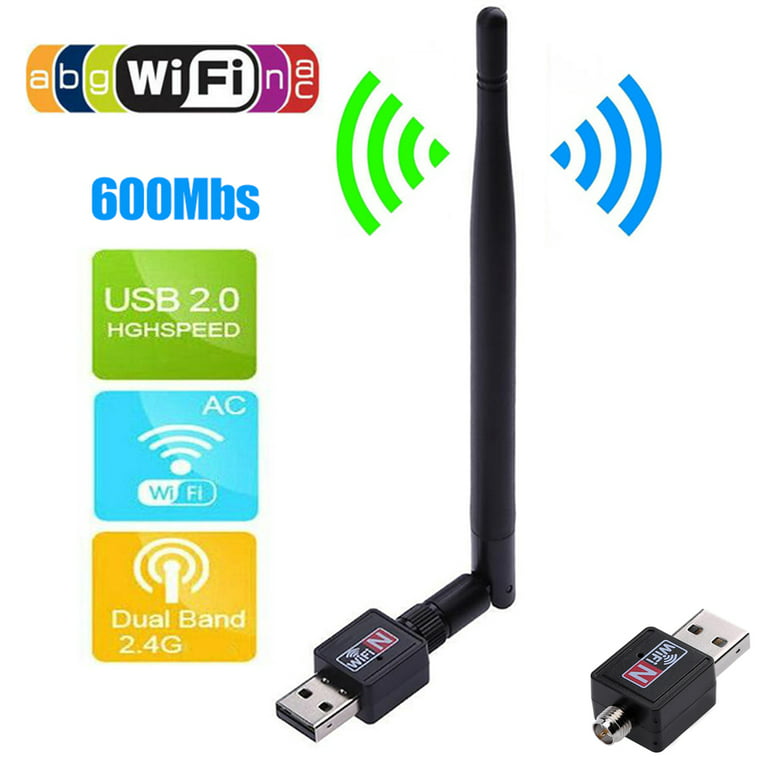 Internet Wireless USB WiFi Router Adapter LAN Card with Antenna Wireless Network Adap for Desktop -