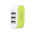 thumbnail image 2 of Universal Candy Color 3 USB Multi-Port adapter ; Wall Charger US Plug Wall Adapter Cube Block AC 110-220V 5V, 2 of 4