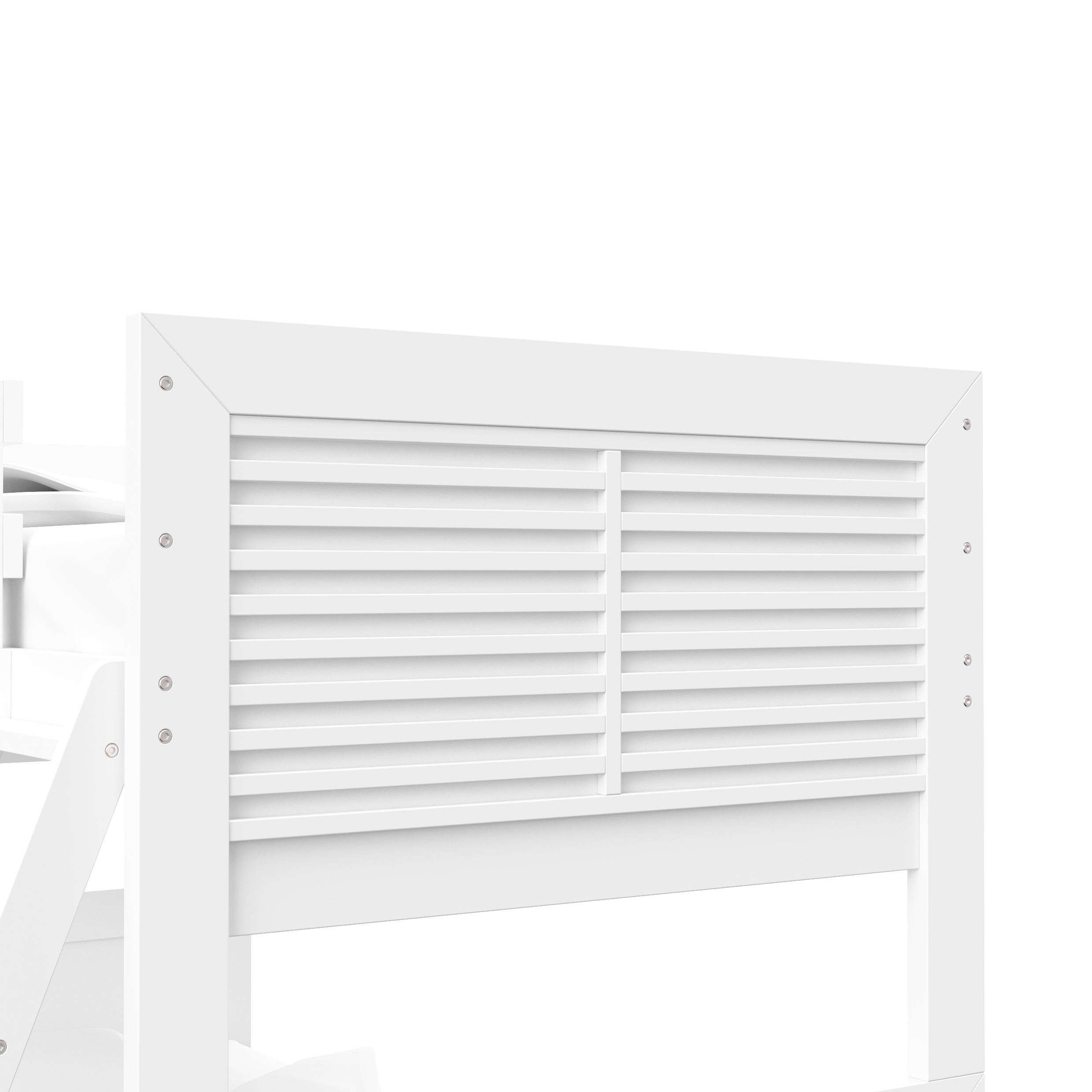 Storkcraft Milo Twin Kids Bunk Bed, White