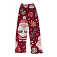 thumbnail image 6 of WTOBBY Women's Festive Flannel Pajama Pants with Christmas Print, Casual Sleepwear for Women, Merry Christmas Design with Cozy Fabric,Red L, 6 of 6